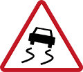 100. Slippery road