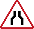 80. Road narrows